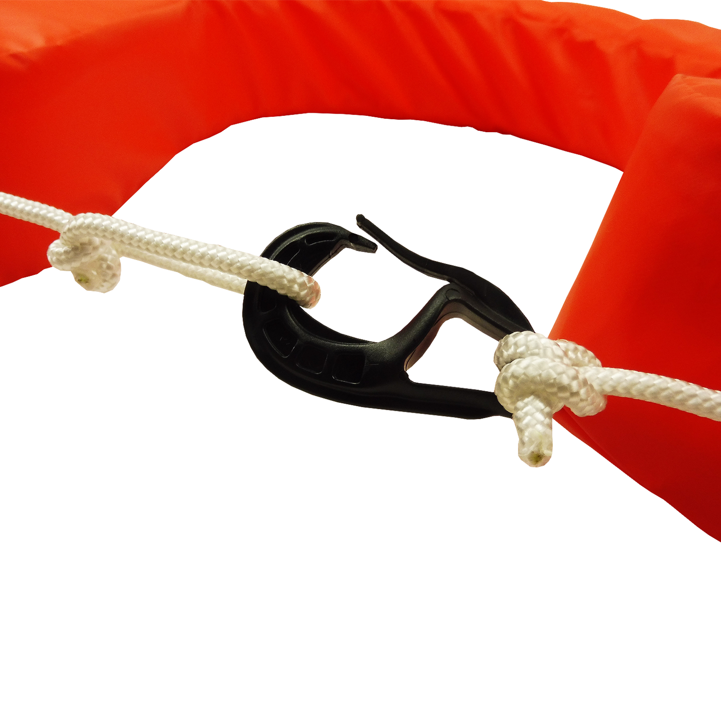 Horseshoe Lifebuoy Set Orange with Light and Holder